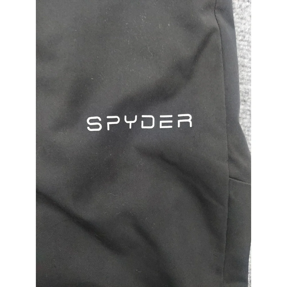 Spyder Snow Pants Kids 8 Black Bib Snowboard Outdoor Winter Insulated Ski Adjust